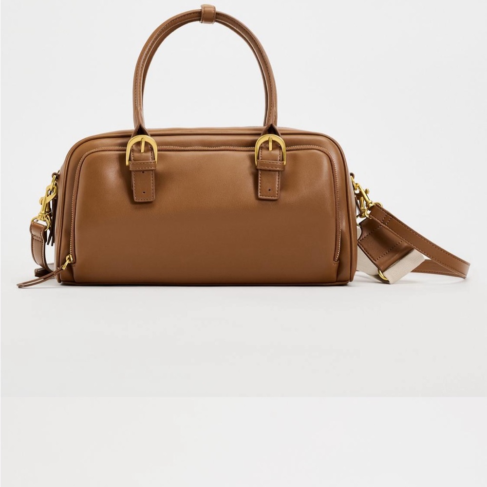 UPDATED ZARA ZIPPERED DUFFLE BAG - Picture 2 of 7